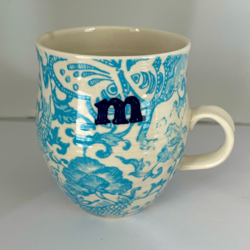 Anthropologie mug “M”